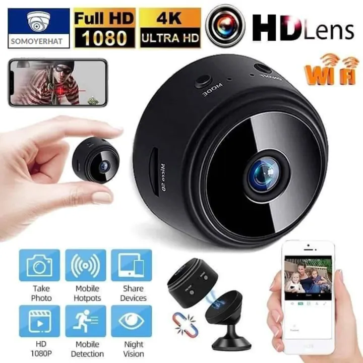 যেকোন প্রান্ত থেকে লাইভ দেখতে wifi A9 Mini ম্যাগনেট Camera Full HD 1080P Ir Night Vision Dvr Wireless IP P2P Wifi Micro Camera Motion Sensor Small Cam Video Recorder