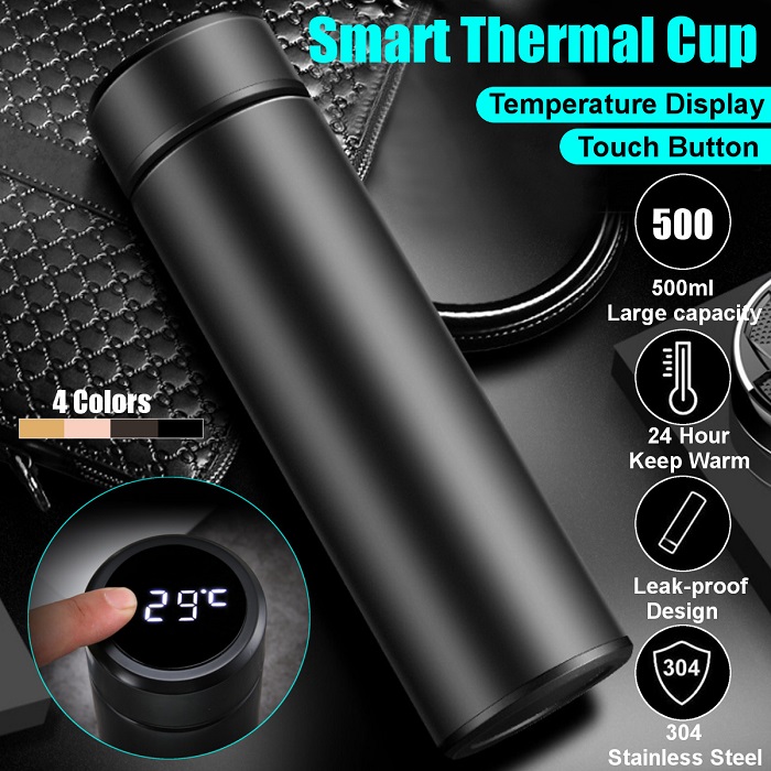 Smart Thermos Flask with Led Temperature Display In Touch